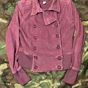 Plugg Fuchsia button‎ closure thick cuff jacket